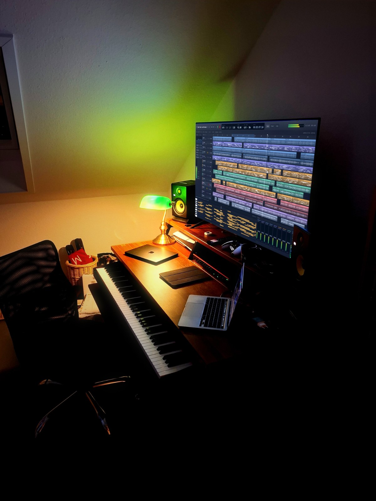 Andy Newman in the studio
